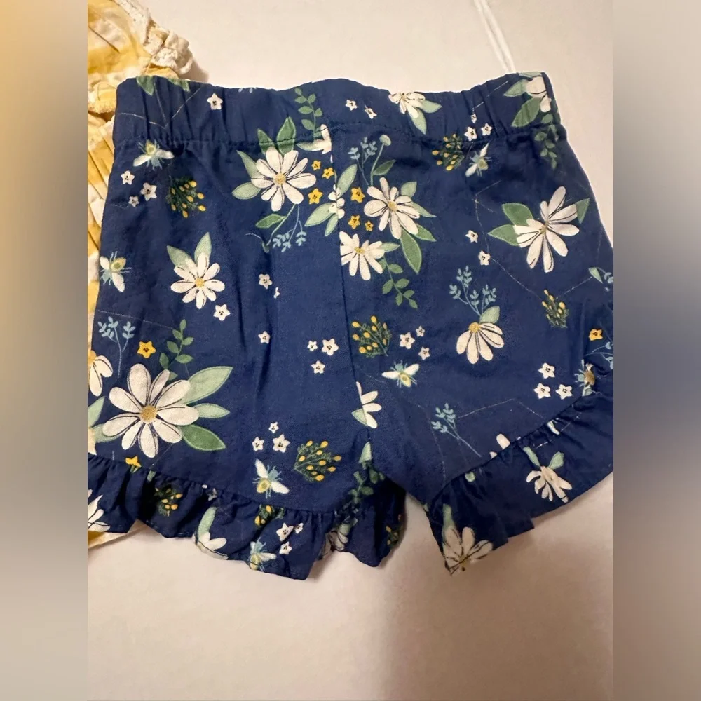 Ricrac & Ruffles Yellow Gigham Bumble Bee Set